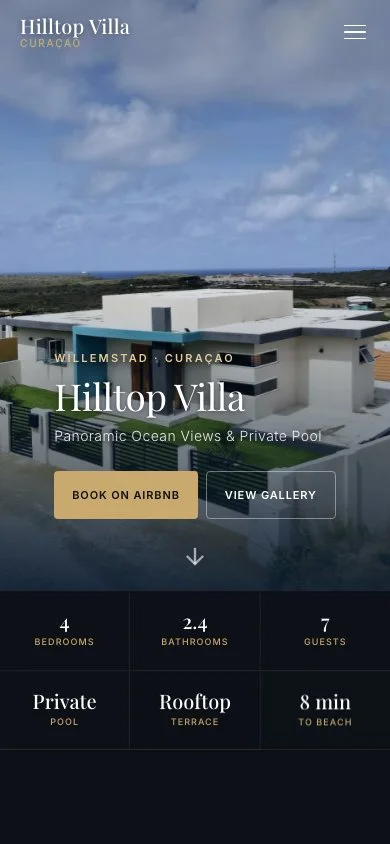 Hilltop Villa Curaçao mobile screenshot 1
